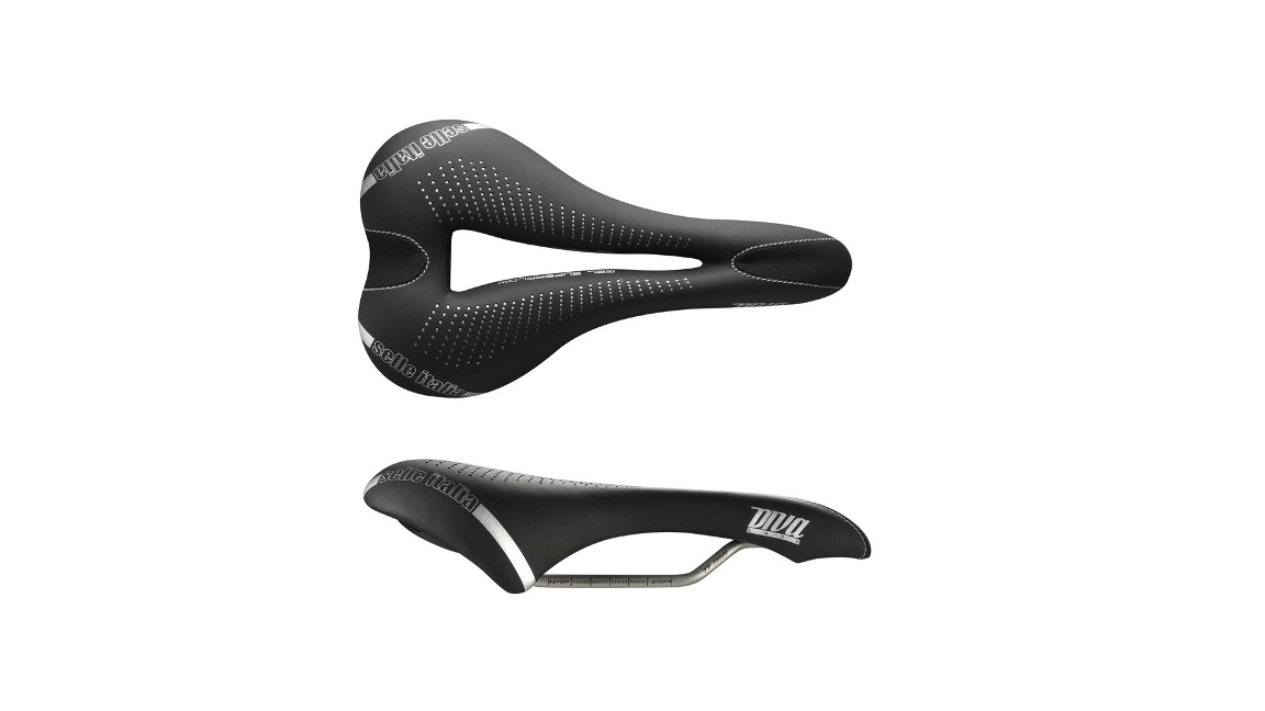 Selle Italia sadel DIVA GEL SUPERFLOW S (id match - S3) TI 316, rør 7, fiber-tek, 275g, sort (NEW)