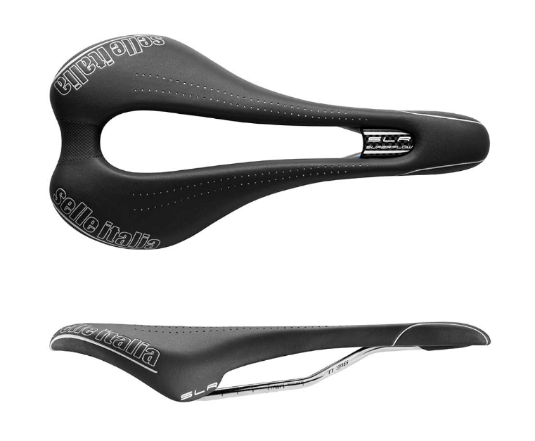 Selle Italia SLR Superflow L - Cykelsadel - Sort