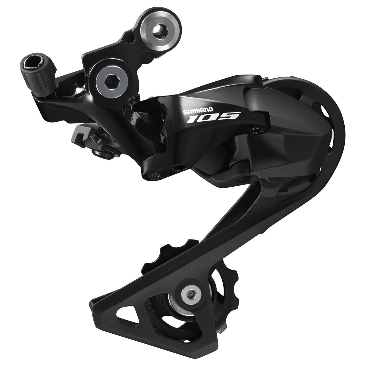 Shimano 105 Bagskifter sort - RD-R7000-GSL til 2 x 11 gear med medium laske