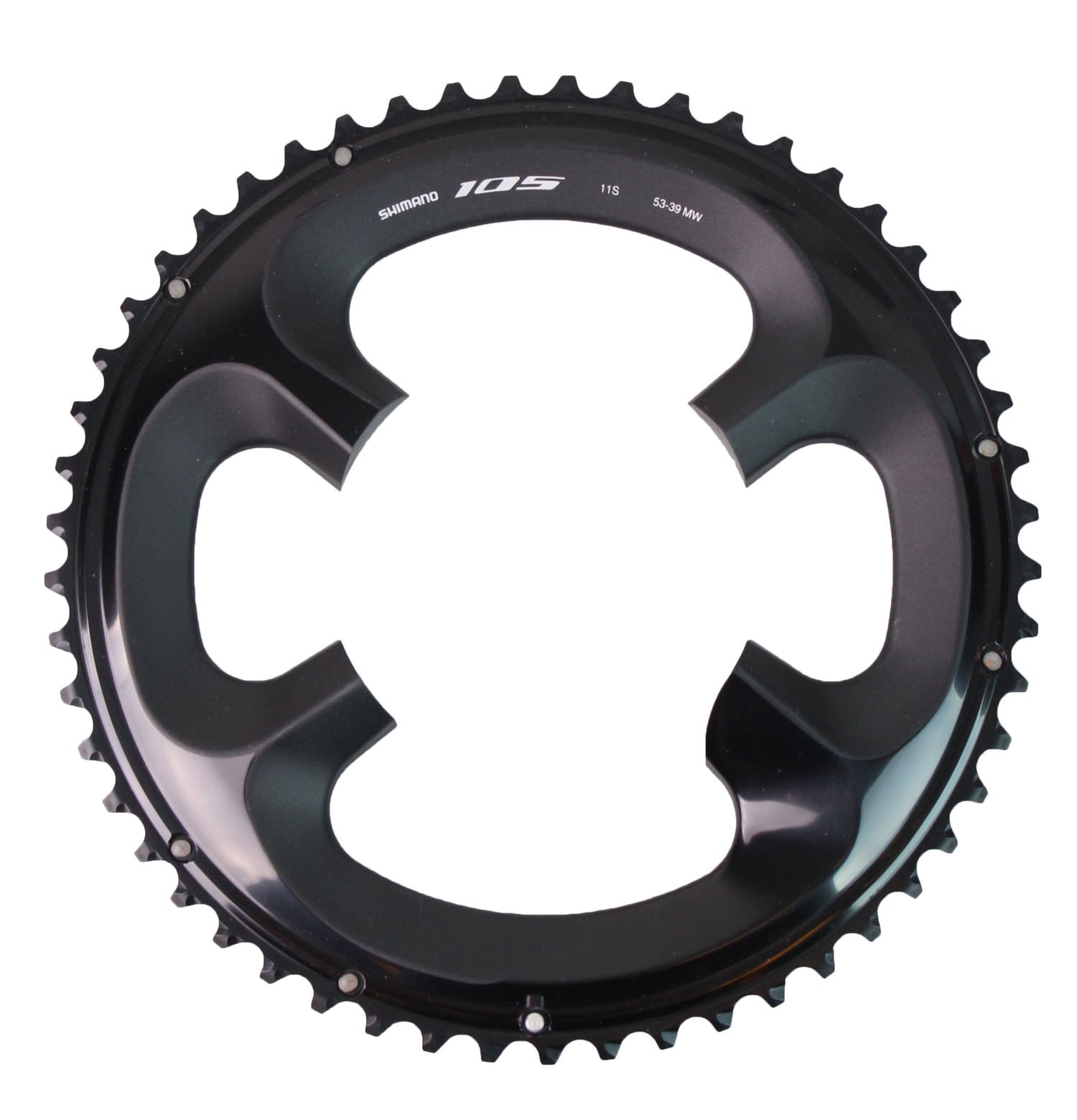 Shimano Klinge 53t-mw Fc-r7000 Sort - Cykelreservedele