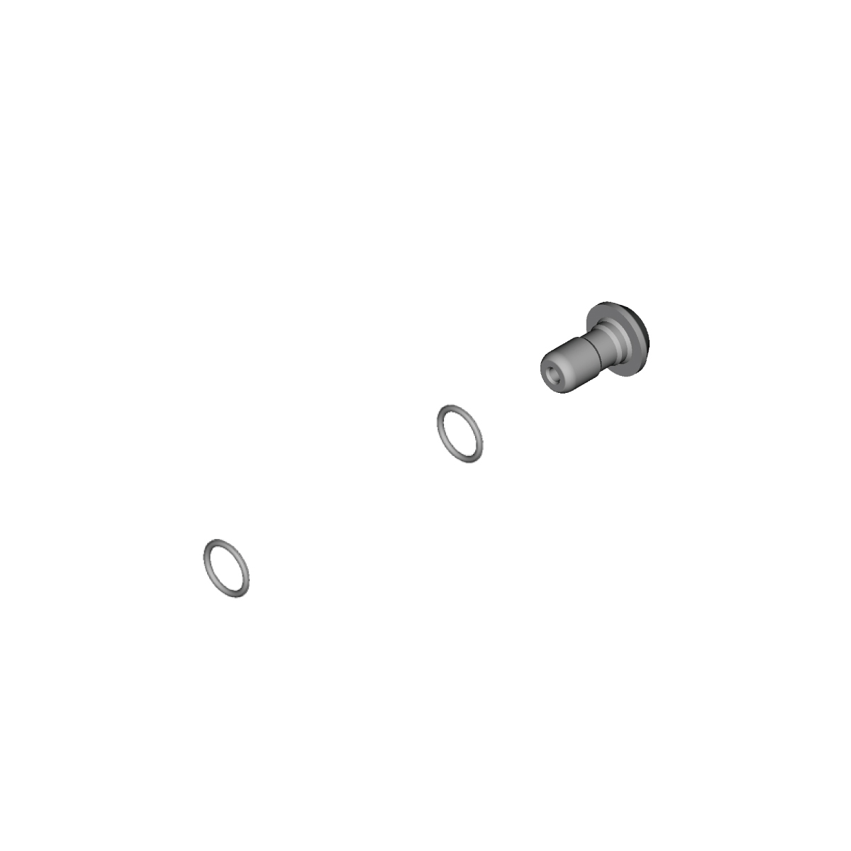 Shimano XT/SLX - Banjo bolt og O-ring for breemsekaliber - Streight - M8100