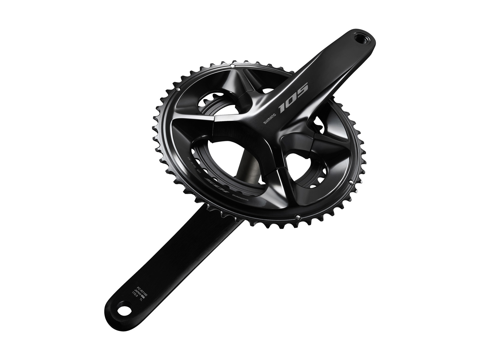 Shimano 105 Di2 kranksæt - FC-R7100 Dobbelt 50/34 tands 165mm pedalarme