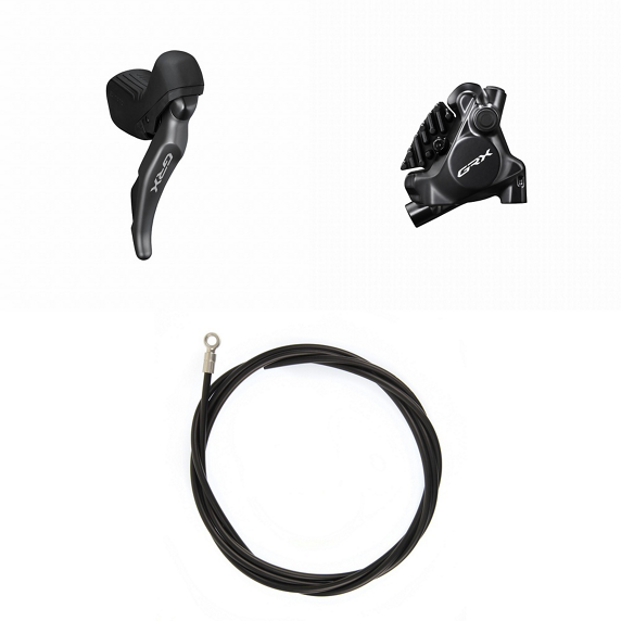 Shimano GRX - Skifte og bremsegrebssæt - BR-RX820/ST-RX820 - Højre/Bag - Hydraulisk - Sort