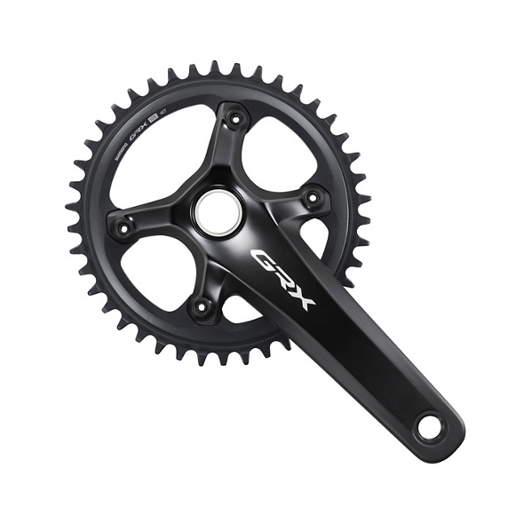 Shimano GRX Kranksæt - 12 Speed - 42T - 175mm pedalarm - FC-RX820-1 - Sort