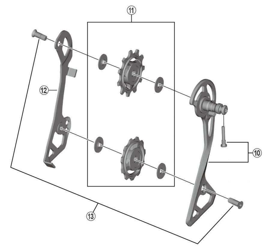 Shimano Ultegra - Inderplade til bagskifter - Type RD-R8000-GS