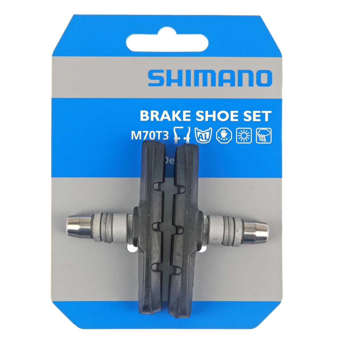 Shimano Bremseklods Lx/deore Par, 70 Mm, M70t3 - Cykel bremseklods