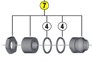 Shimano Låsemøtrik til FH-T3000