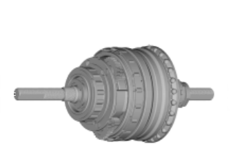 Shimano Nexus 7 - Navindsats til model SG-C3001-7D - 187mm aksel