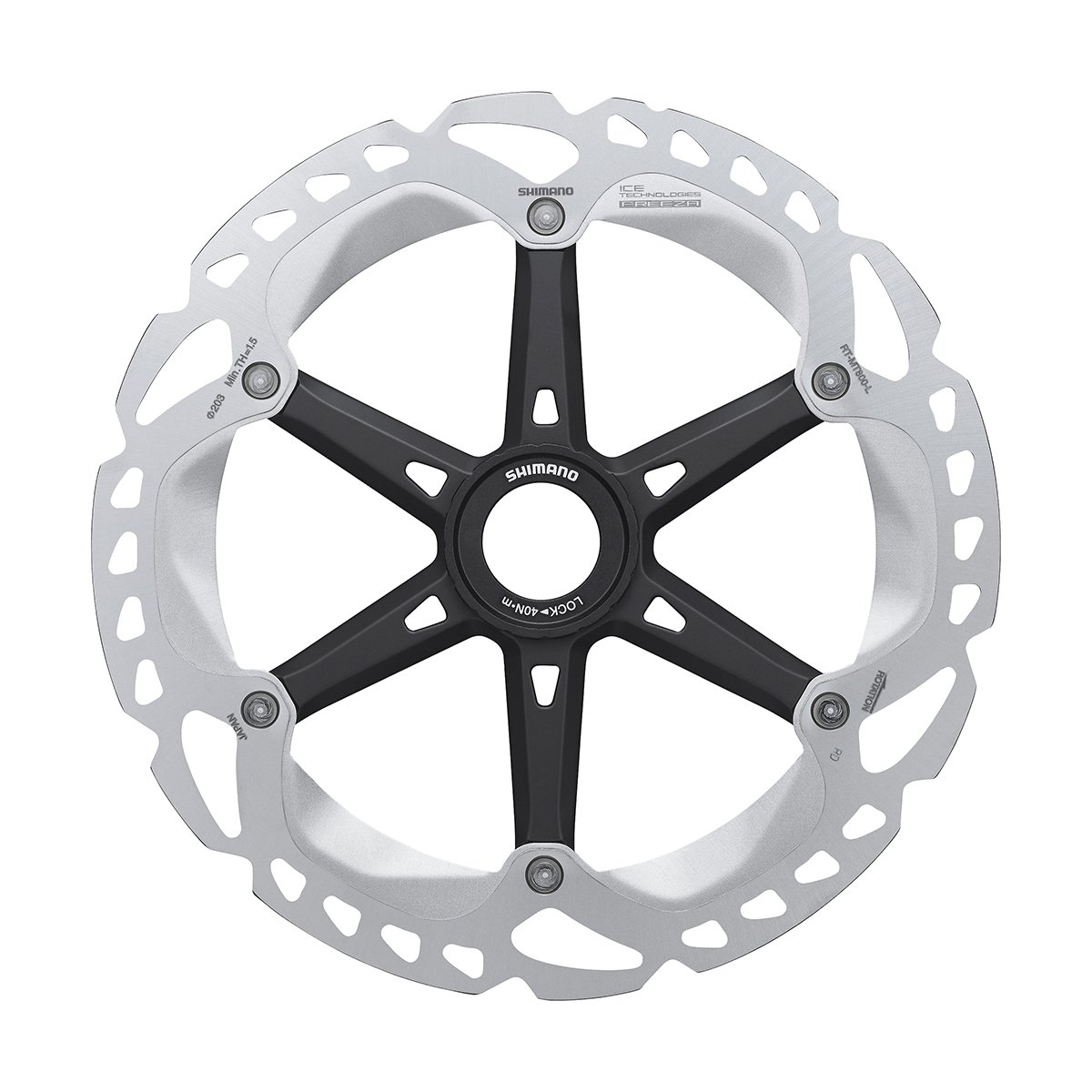 Shimano Bremseskive 180mm Center Lock - RT-MT800 Ice-Tech Freeza