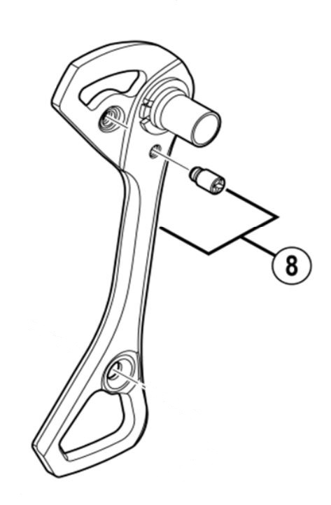 Shimano yderplade - Passer til Shimano Ultegra bagskifter - RD-6800-GS