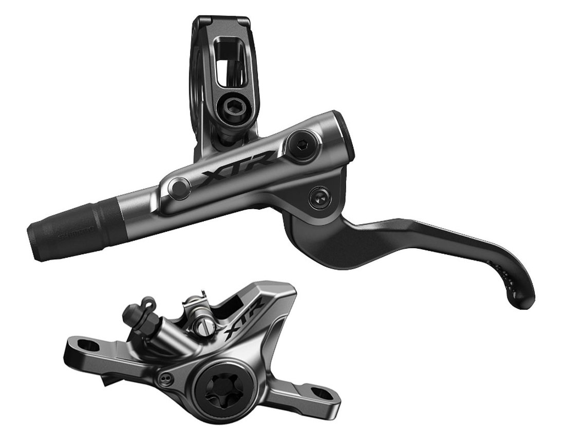 Shimano XTR M9100 - Hydraulisk bremsesæt - For/venstre - Resinl klodser