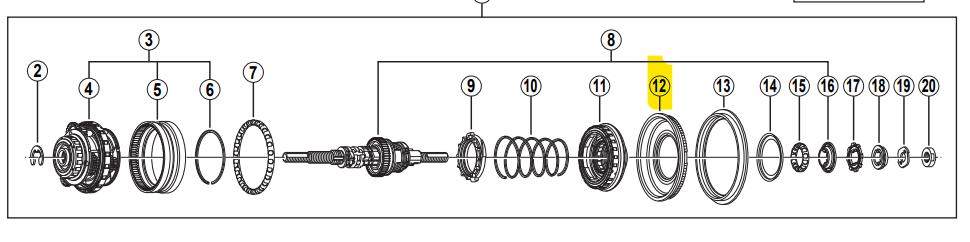 Shimano højre side støvhætte A med pakning SG-S500