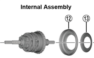 Shimano Nexus - Navindsats for 7 gears bagnav - Type rullebremse - SG-C3001-7R