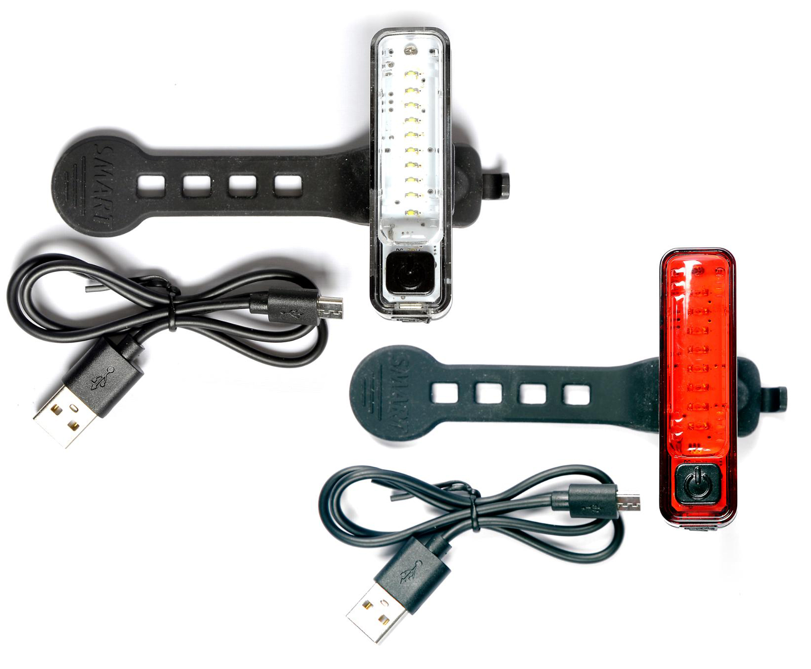 Cykellygter - Smart Micro 7 USB LED Lygtesæt