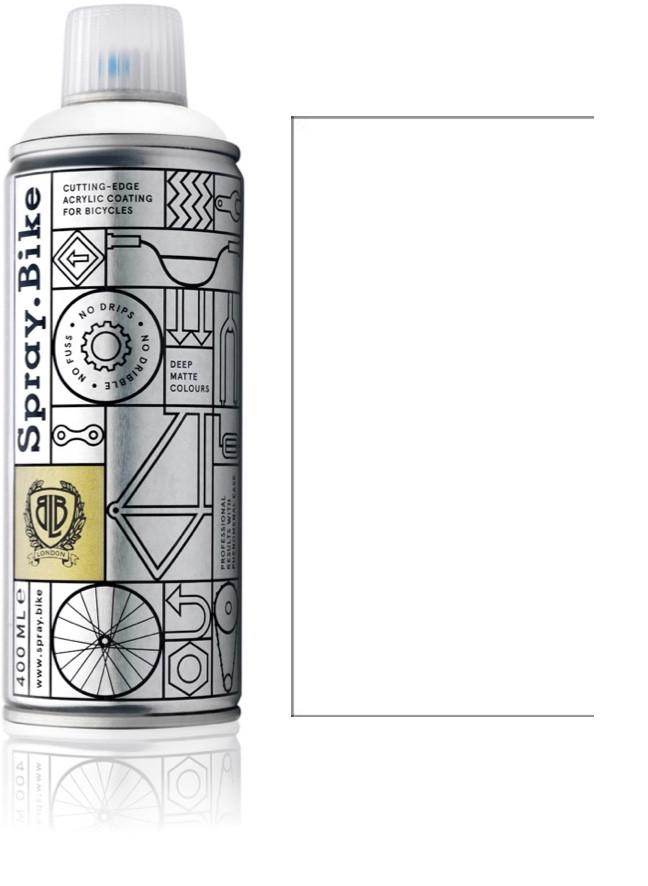 Spray.Bike spraymaling 400 ml hvid