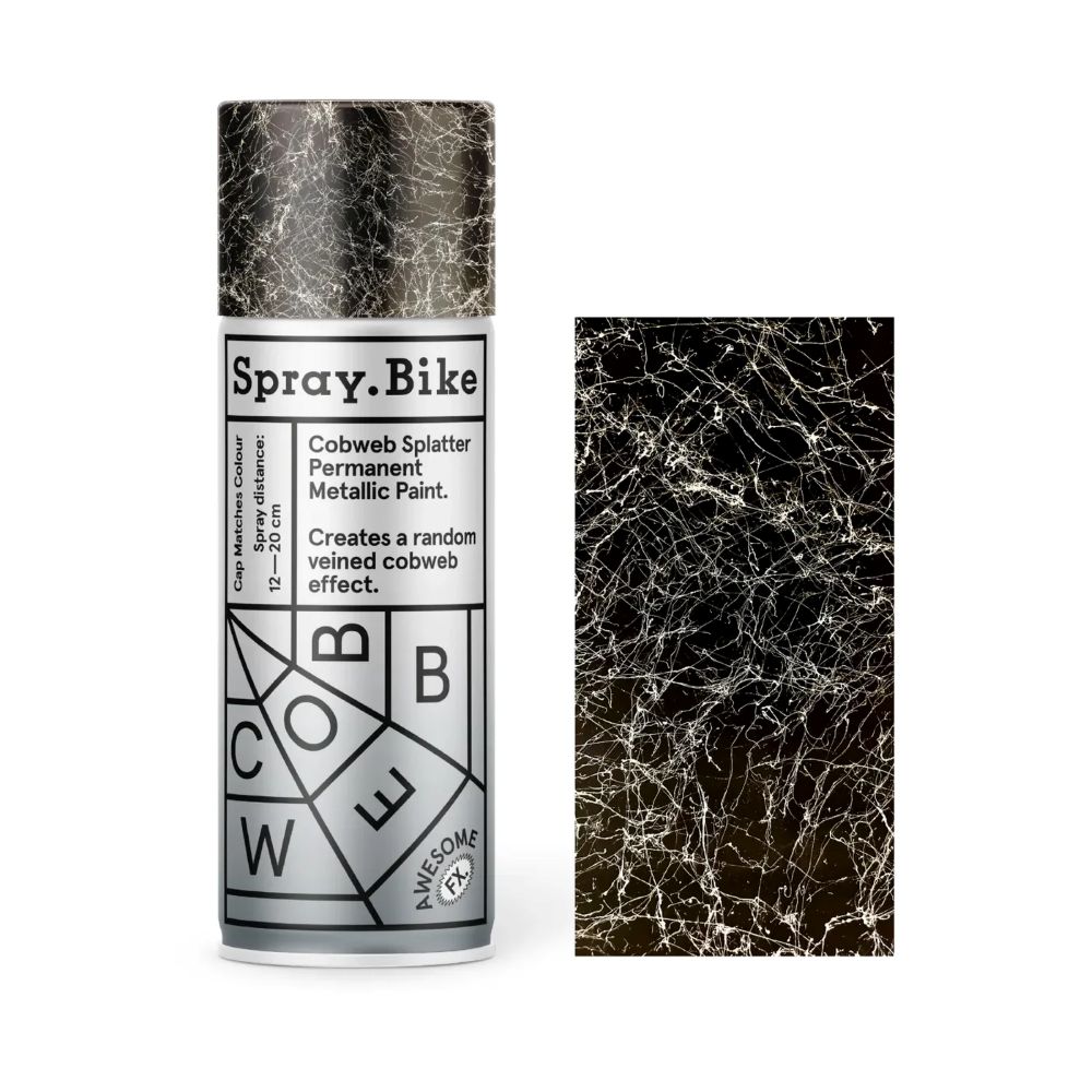 Spray.Bike spraymaling 400 ml Awesome FX Cobweb sølv
