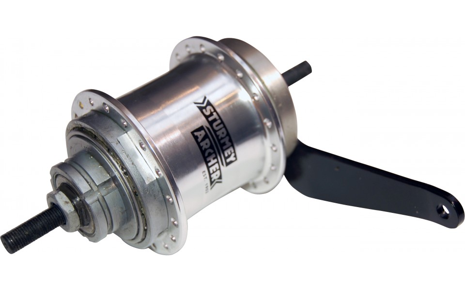 Sturmey Archer Duomatic S2C bagnav fodbremse sølv