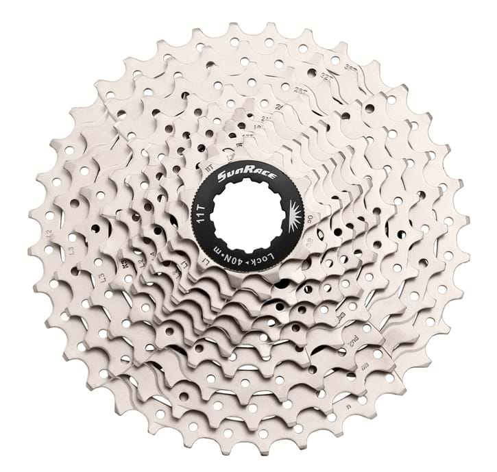 Sunrace CSMS1 - Kassette 10 gear - 11-36 tands - MTB - Til Shimano eller Sram - Metallic