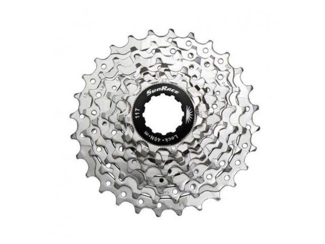 Sunrace CSR91 - Kassette 9 gear - 11-25 tands - Road - Til Shimano eller Sram - Nickel