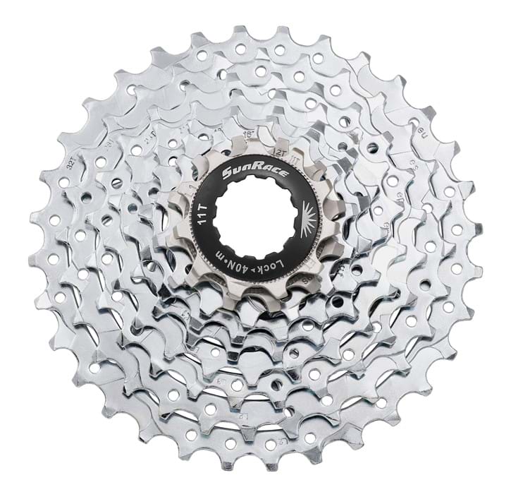 Sunrace CSM96 - Kassette 9 gear - 11-32 tands - MTB - Til Shimano eller Sram - Nickel