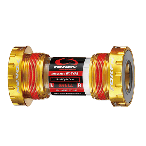 Token Prime TK878 Guld Krankboks til Shimano Hollowtech II