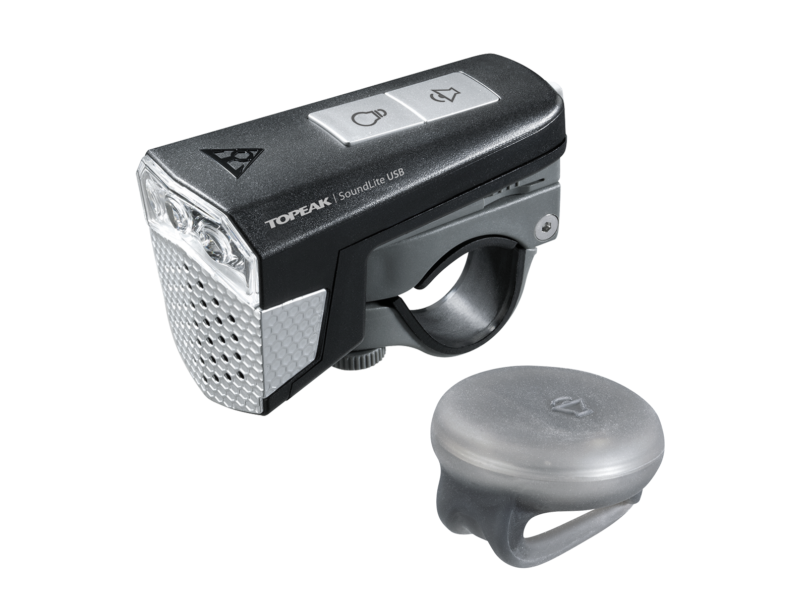 Topeak Soundlite USB Lygte med Horn