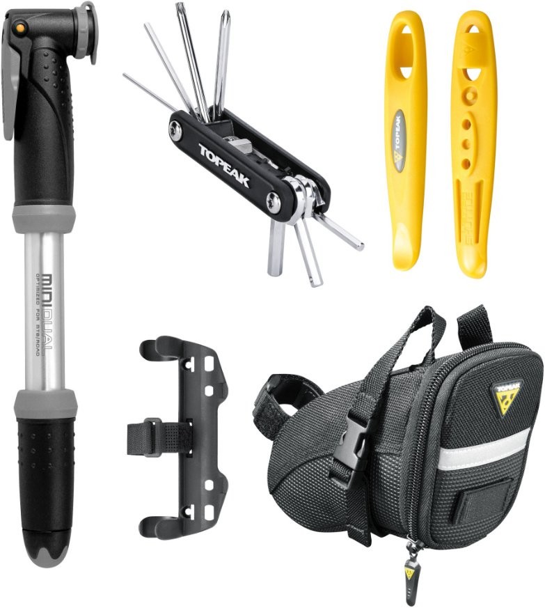 Topeak Start Kit Sadeltaske m. indhold Inkl. Håndpumpe