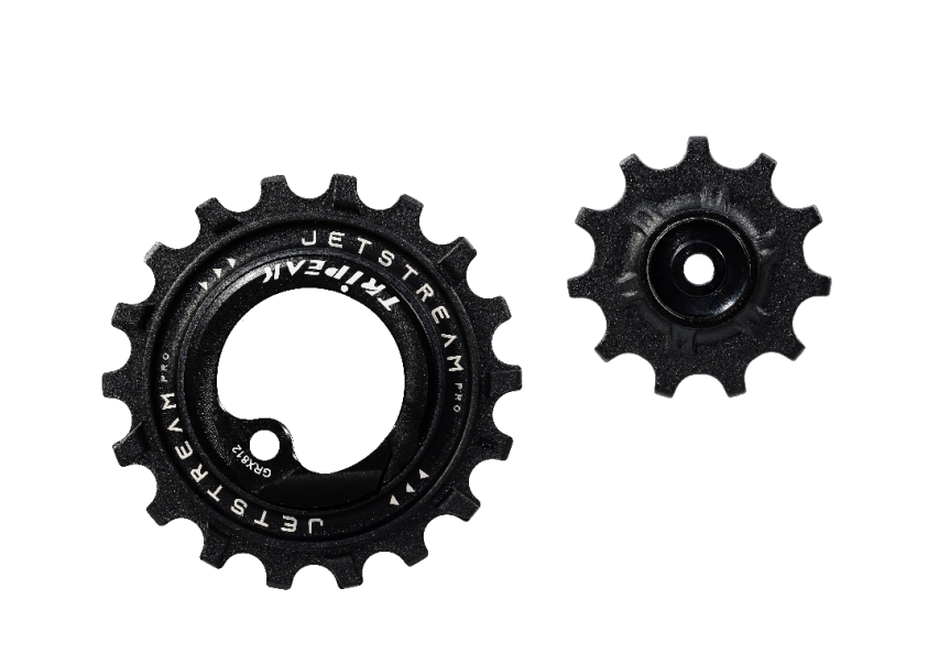 Tripeak Oversized pulleyhjul Jetstream pro keramiske lejer Shimano GRX RD-RX812/817 11T/18T sort