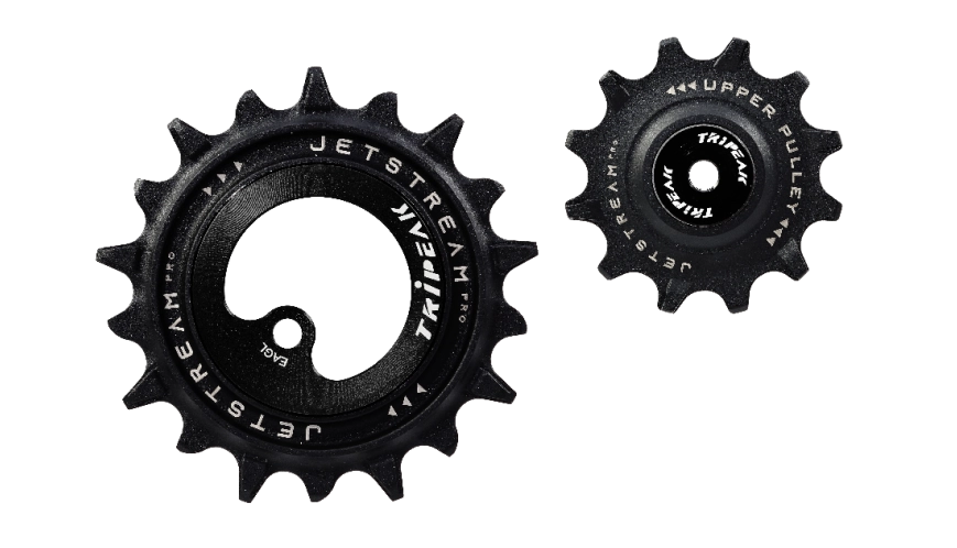 Tripeak Oversized pulleyhjul Jetstream pro keramiske lejer SRAM MTB Eagle 12T/18T sort