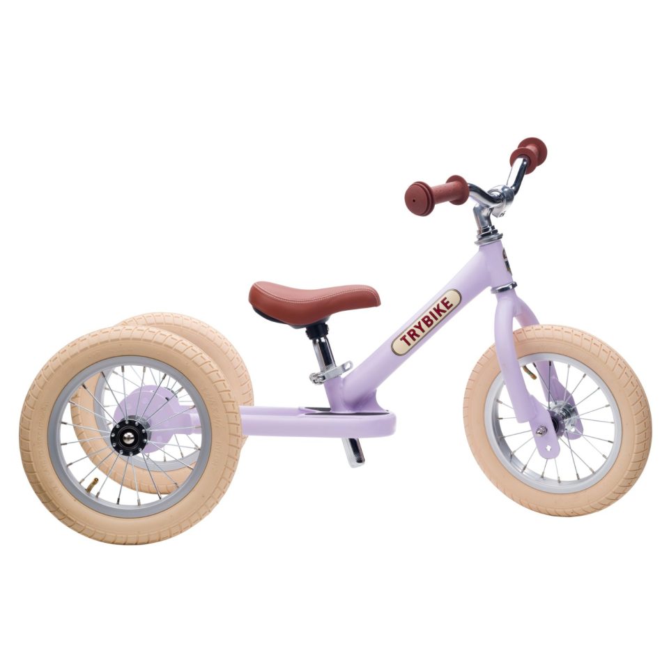 Trybike balance- og løbecykel 3 hjul lilla