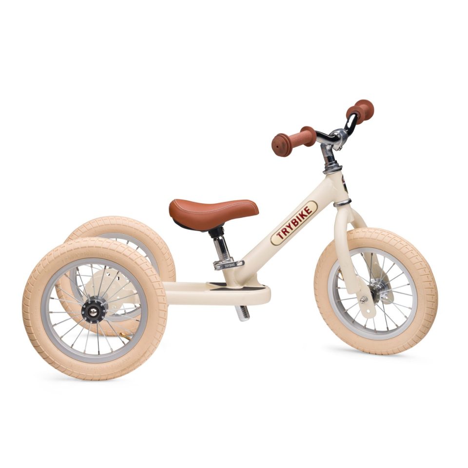 Trybike Balance løbecykel 3 hjul cremefarvet