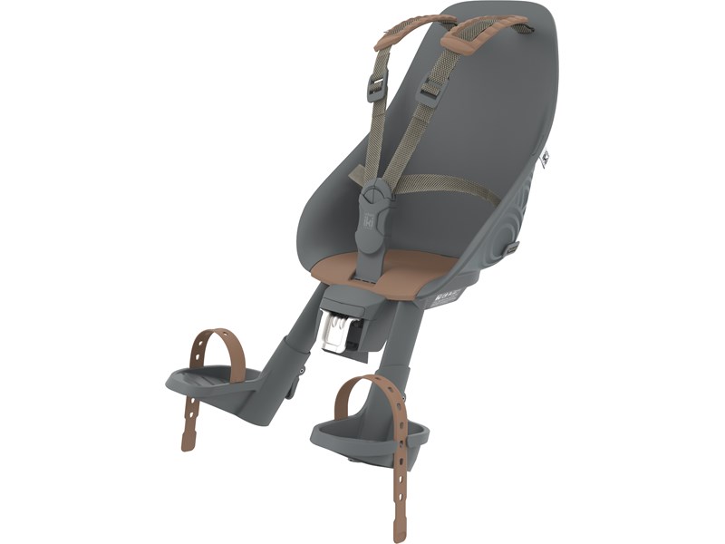 Urban Iki Barnestol til foran (styrpind) - 9 mdr til 3 år (til 9-15 kg) - Sort/brun