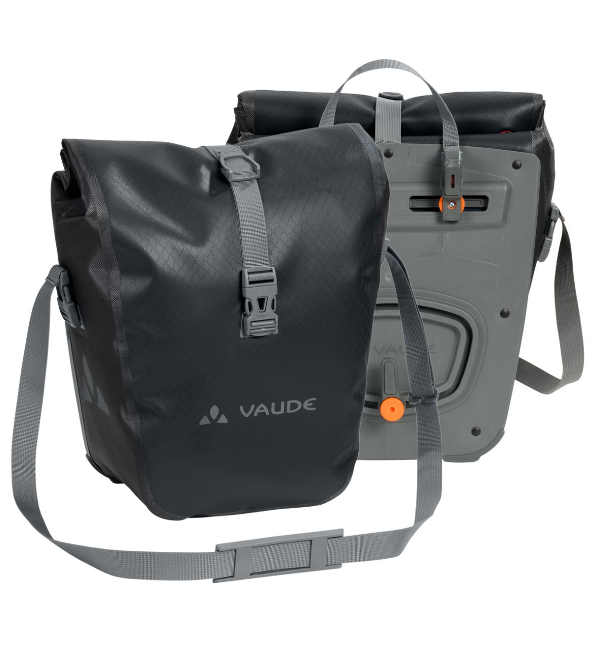 VAUDE Aqua Front, Front, Cykeltaske, Polyamid, Polyester, Termoplastisk polyurethan (TPU), Sort, 28 L, 300 mm