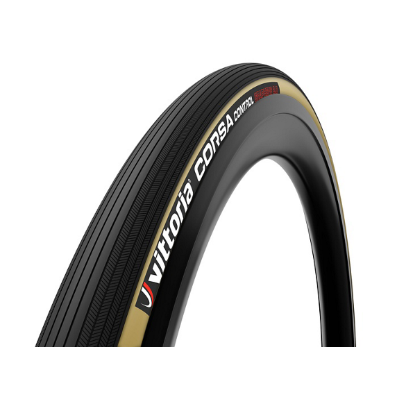 Vittoria Corsa Control 700x25c Lukkede Ringe Sort/Brun