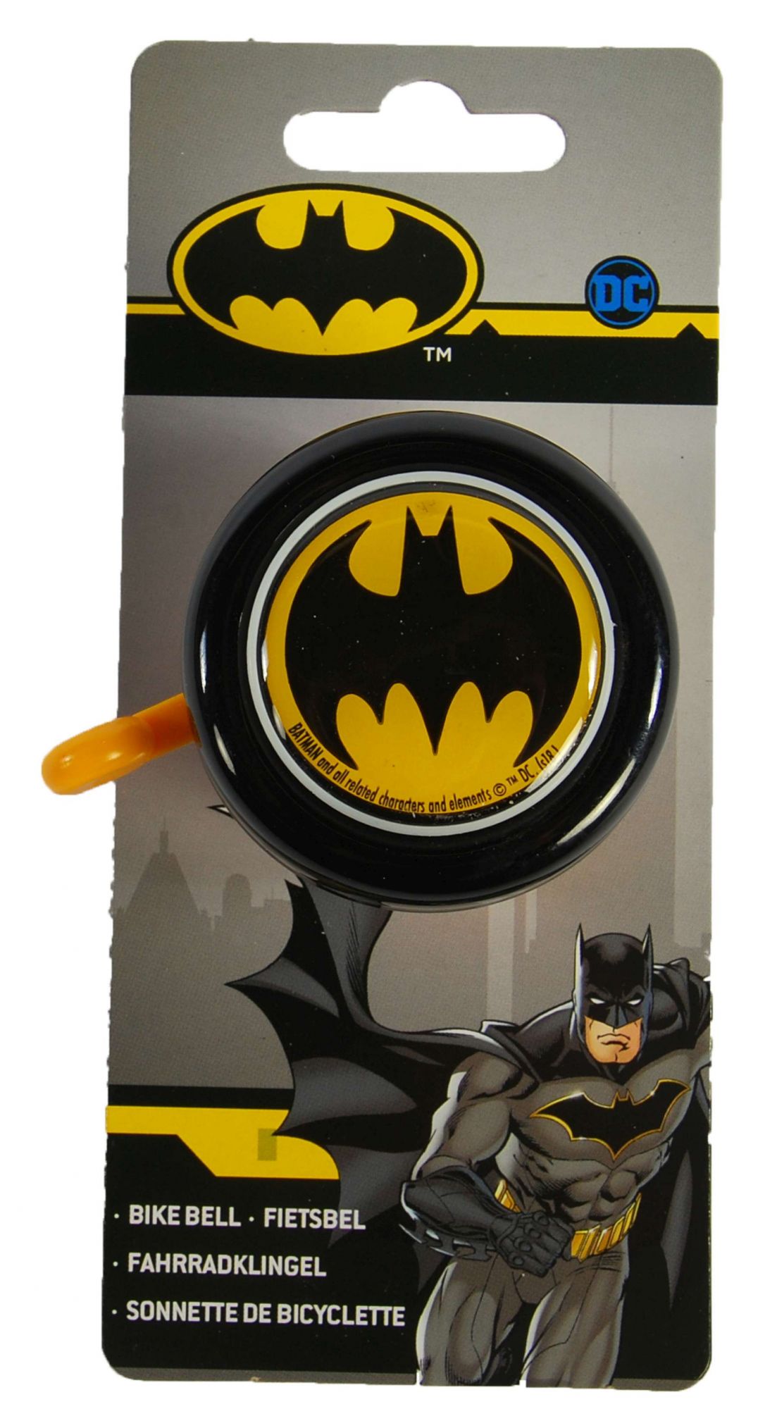 Volare Batman Ringklokke - Sort/Gul