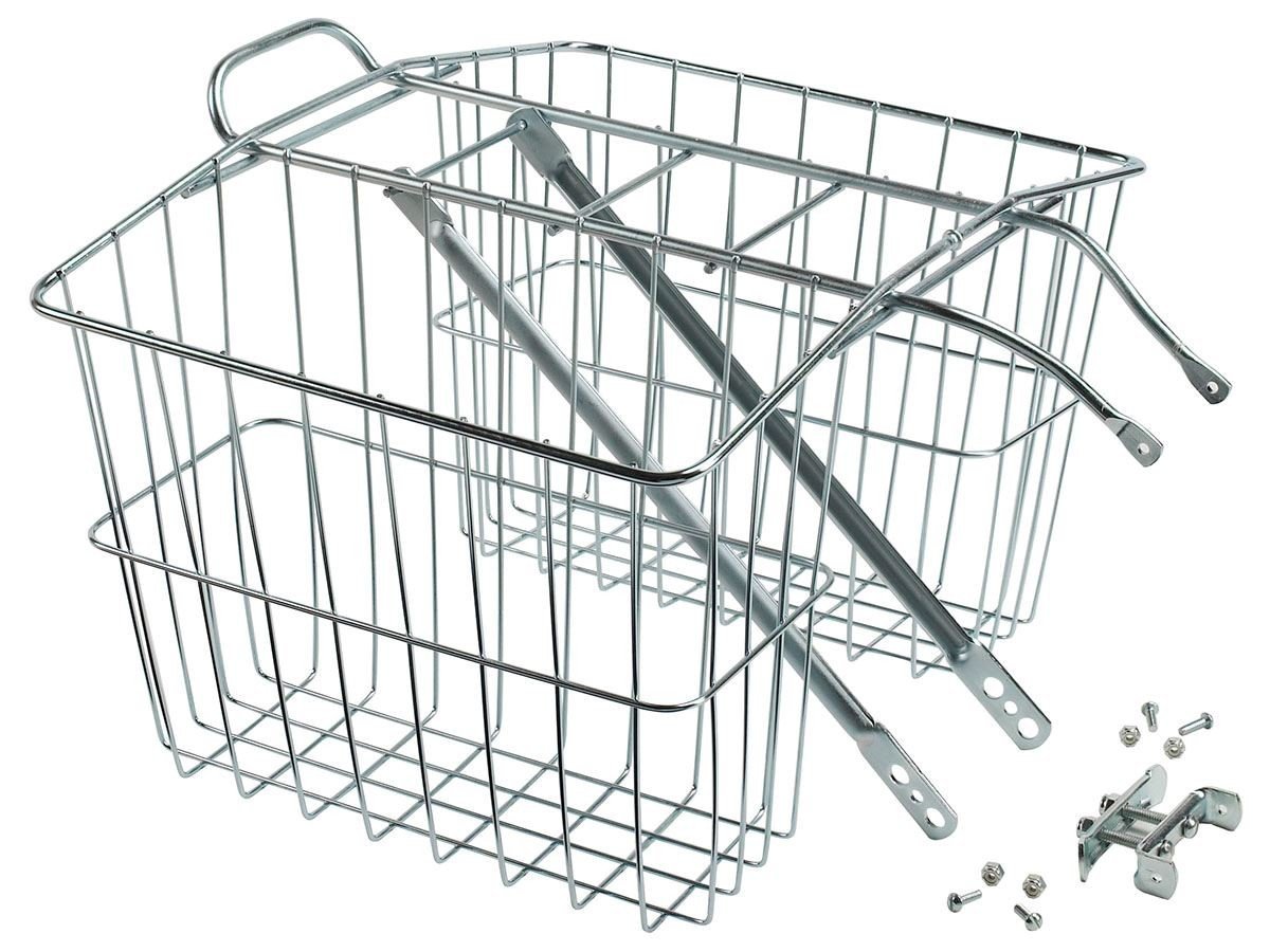 Wald bagagebærer med kurve sølv medium