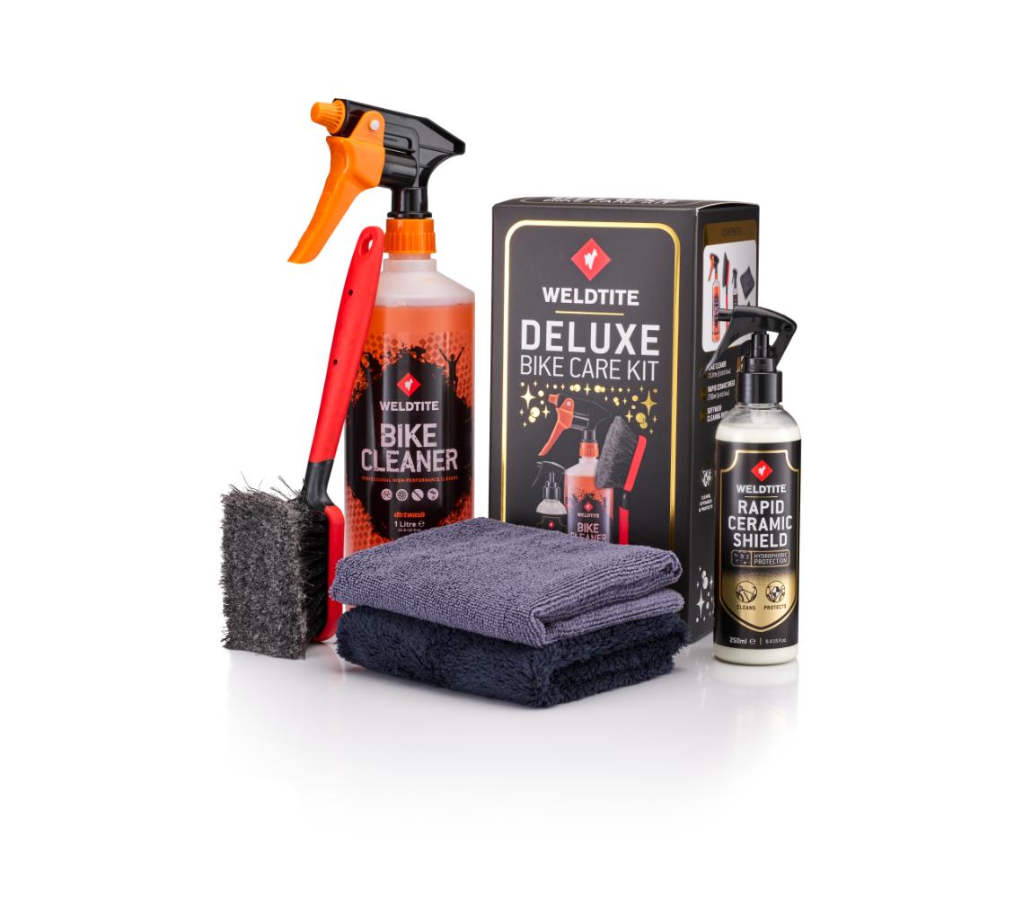 Weldtite Deluxe Bike Care Kit til vask, pleje og beskyttelse
