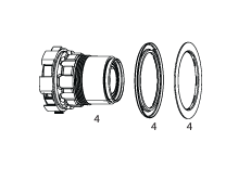 Zipp ZR1 XDR Kassettehylster kit