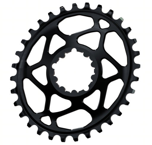 absoluteBLACK Oval klinge - SRAM - Direct mount - Offset 6 mm - 32 tænder - Sort