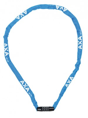 AXA - RIGID - Kædelås til børn - 1200X3,5mm m/kode - Blå