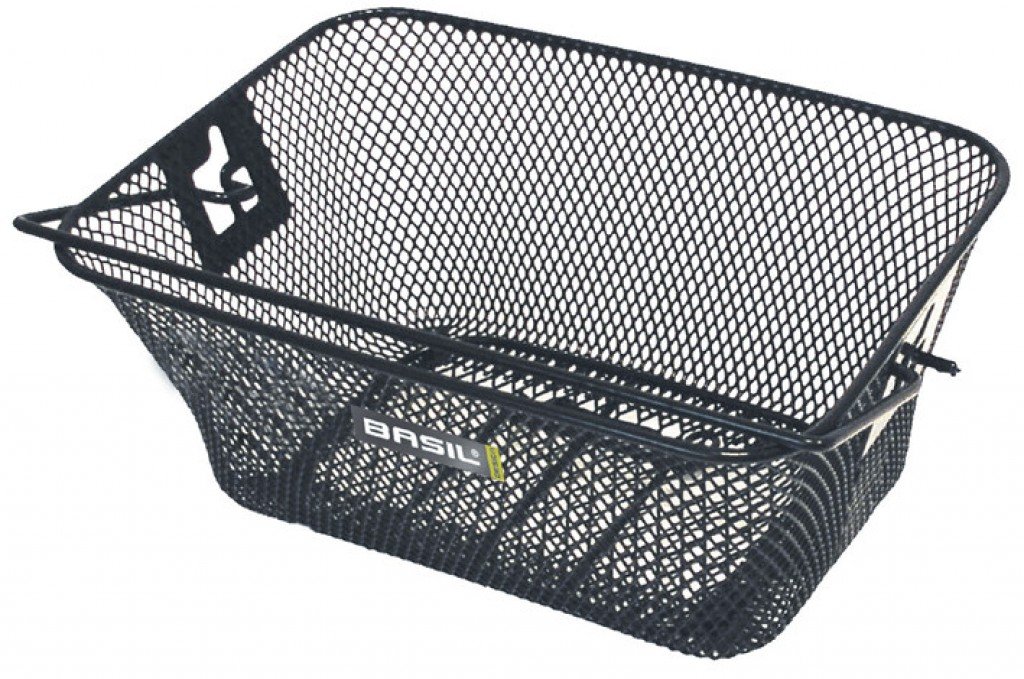 Basil - Tigre - Cykelkurv til bagagebærer - 22x30x12 cm - Sort