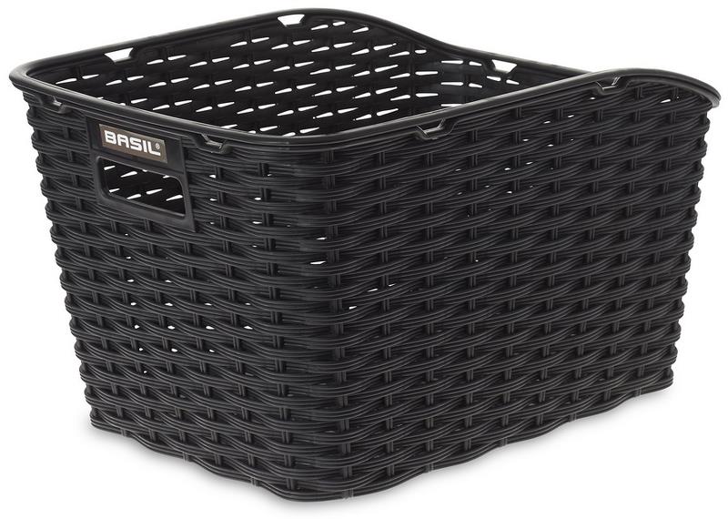 Basil Weave WP - Cykelkurv til bag - Black