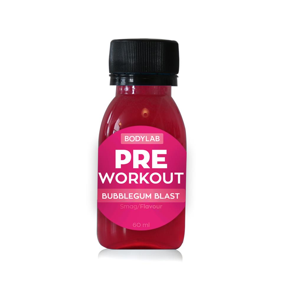 Bodylab Pre Workout Shots 12 x 60 ml Bubblegum Blast 149,00