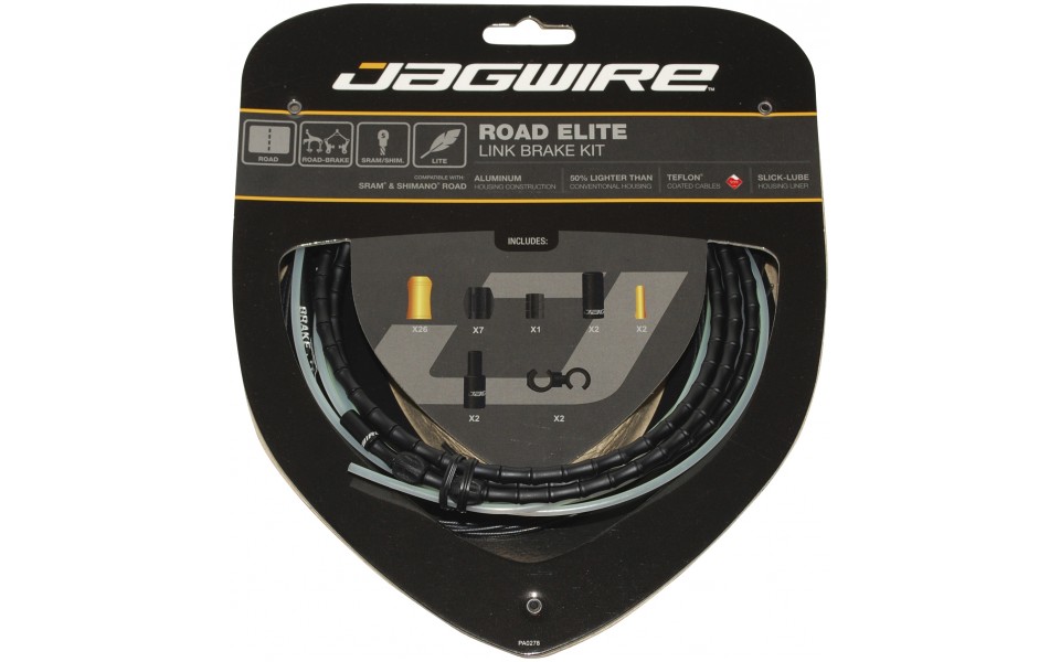Jagwire - Road Elite - bremsekabel sæt til Road - Sort