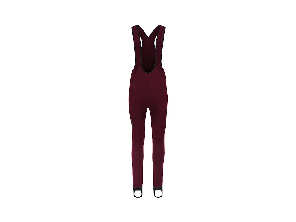 Bioracer Tempest Light Lange bukser med seler - Dame - Wine Red - Str. XL