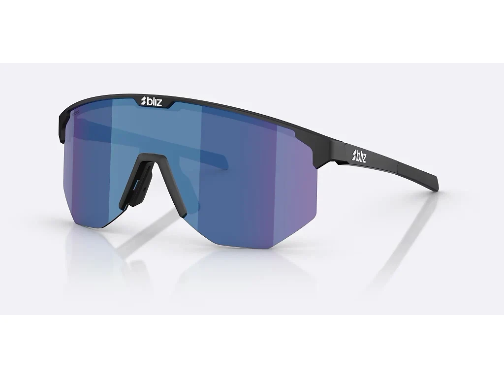 Bliz Hero Large - Cykelbriller - Matsort/Smoke/Blue Multi