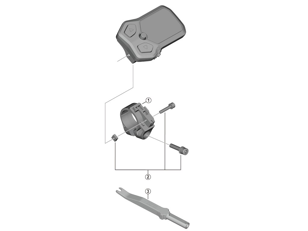 Shimano Steps holder type B I-Spec 22,2mm til computer SC-E5000
