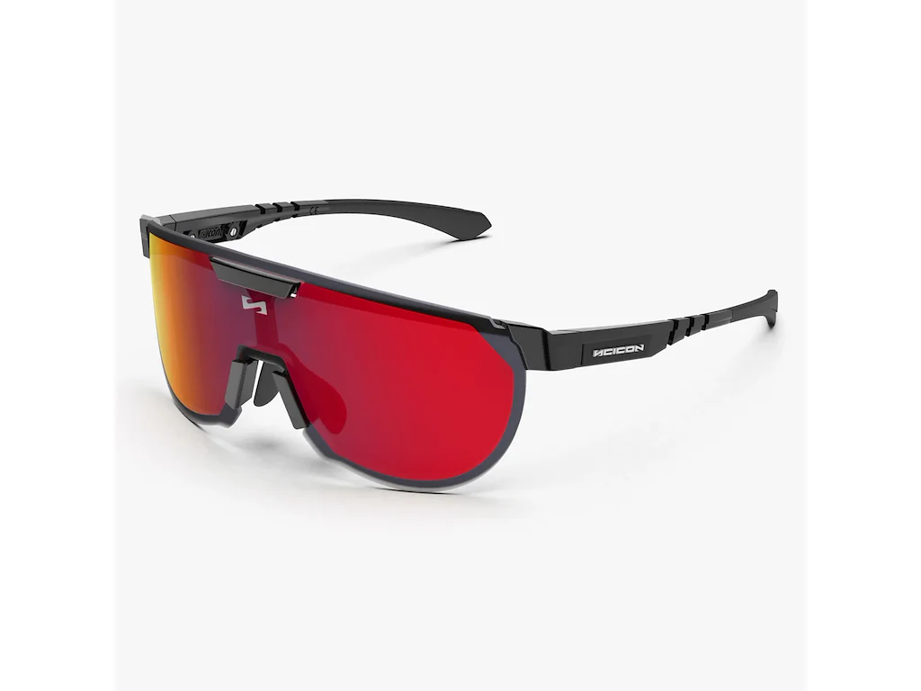 Scicon AEROTRAIL cykelbriller black gloss/multimirror red