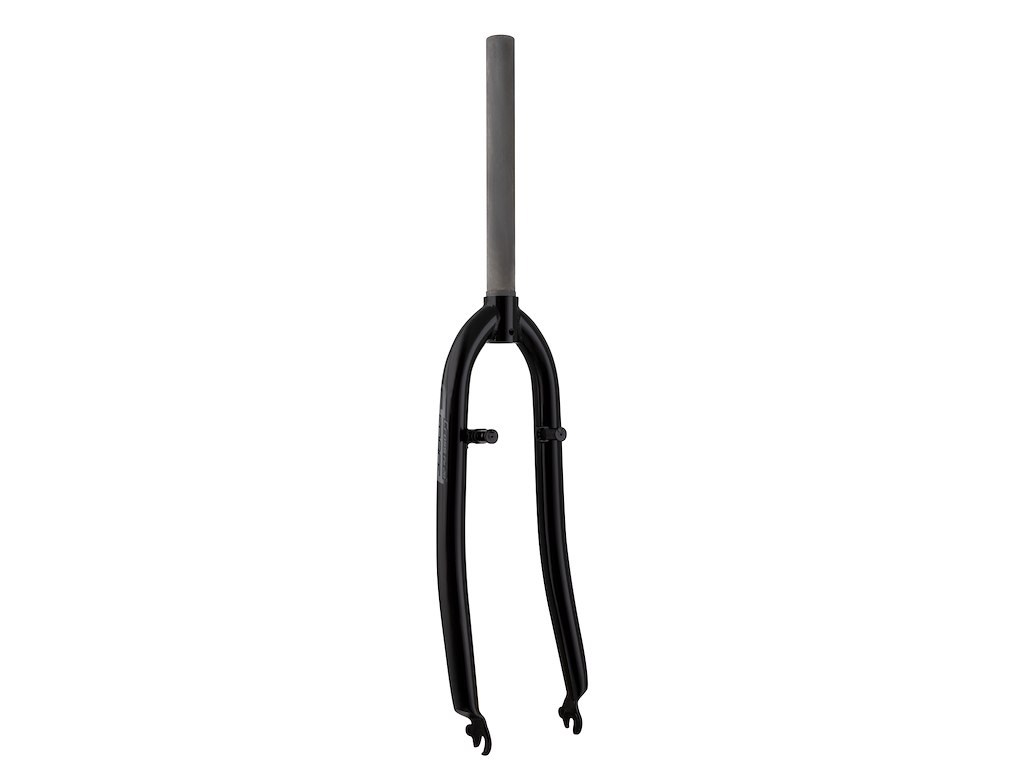 FORCE forgaffel trekking 28" stål 1 1/8" AHEAD 250mm lang V-bremse - blank sort