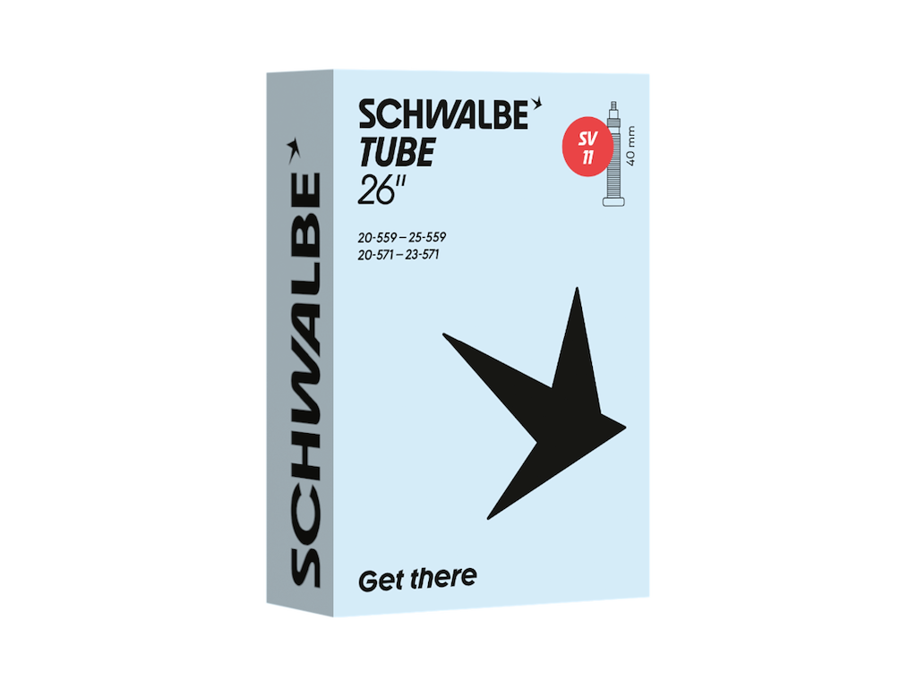 Schwalbe slange 26"x0,80-1,00 (20/25-559/571) med 40mm lang racerventil SV11